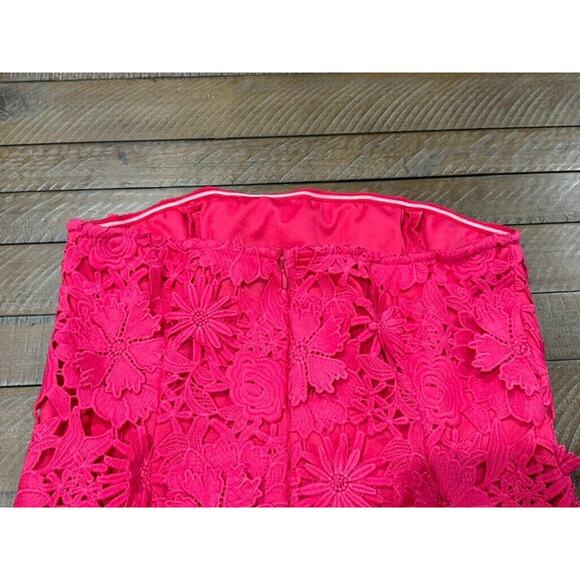 VICI Madelyn Embroidered Floral Strapless MINI Dress -Worn Once- Women's Size L - Picture 9 of 11